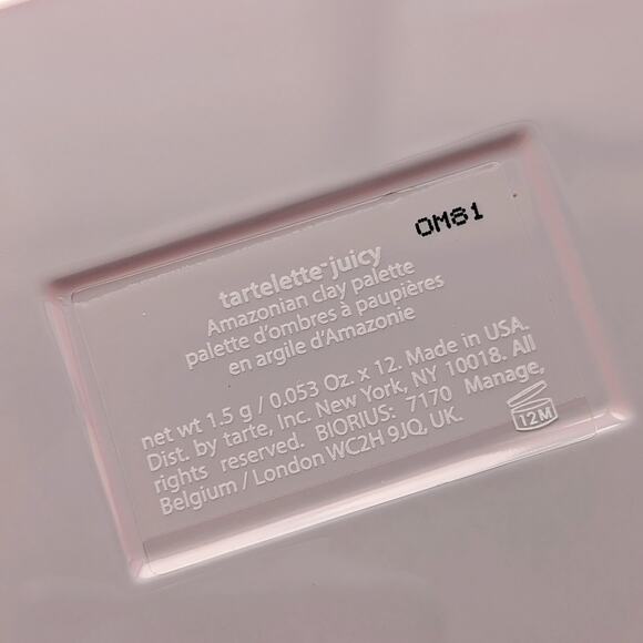 Tarte Tartelette Juicy Amazonian Clay Eyeshadow Palette (full size) - Picture 2 of 4